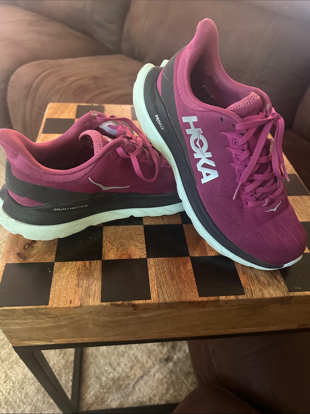 Hoka Women's Athletic Shoes — Deep Magenta
